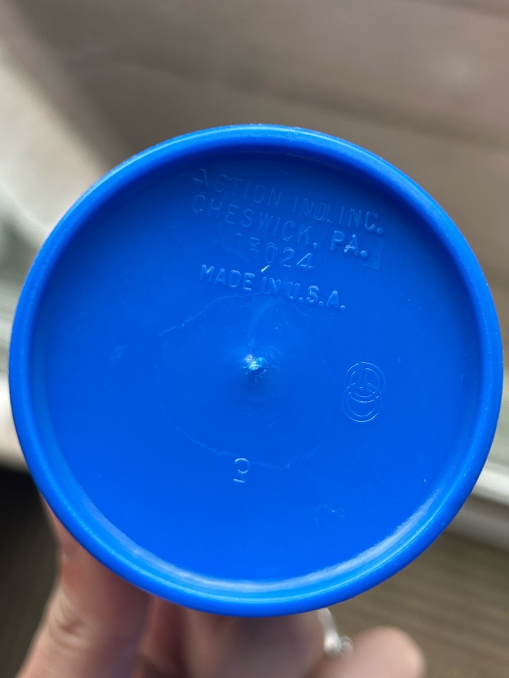 Vintage 1982 Carlton Glass Canister 2L Geese Blue Check w/ 4 Cups - Picture 7 of 9